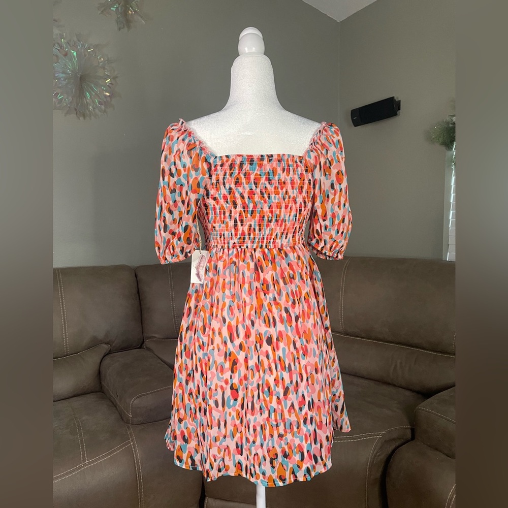 NWT Jessica Simpson Babydoll Dress XS Summer Vacay Party Resort Date Romantic - Picture 7 of 8